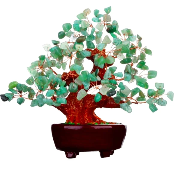 Feng Shui Natural Grade AAA Adventurine Bonzai Tree - Picture 1 of 5